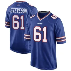 Youth Gable Steveson Buffalo Bills No.61 Game Team Color Jersey - Royal Blue