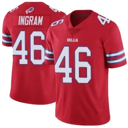 Youth Ja'Marcus Ingram Buffalo Bills No.46 Limited Color Rush Vapor Untouchable Jersey - Red