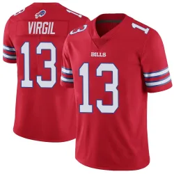 Youth Jalen Virgil Buffalo Bills No.13 Limited Color Rush Vapor Untouchable Jersey - Red