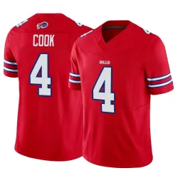 Youth James Cook Buffalo Bills No.4 Limited Vapor F.U.S.E. Jersey - Red