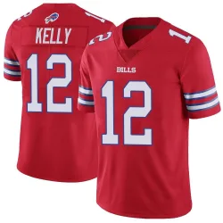 Youth Jim Kelly Buffalo Bills No.12 Limited Color Rush Vapor Untouchable Jersey - Red