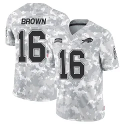 Youth John Brown Buffalo Bills No.16 Limited 2024 Salute to Service Jersey - Arctic Camo