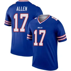 Youth Josh Allen Buffalo Bills No.17 Legend Inverted Jersey - Royal