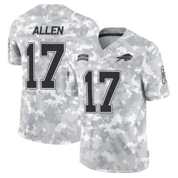 Youth Josh Allen Buffalo Bills No.17 Limited 2024 Salute to Service Jersey - Arctic Camo