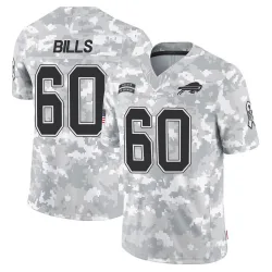 Youth Keaton Bills Buffalo Bills No.60 Limited Keaton 2024 Salute to Service Jersey - Arctic Camo