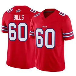 Youth Keaton Bills Buffalo Bills No.60 Limited Keaton Vapor F.U.S.E. Jersey - Red