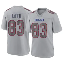 Youth Keleki Latu Buffalo Bills No.83 Game Atmosphere Fashion Jersey - Gray