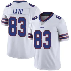Youth Keleki Latu Buffalo Bills No.83 Limited Color Rush Vapor Untouchable Jersey - White