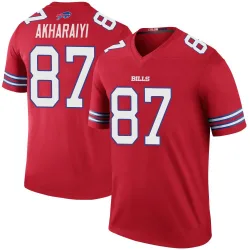 Youth Kelly Akharaiyi Buffalo Bills No.87 Legend Color Rush Jersey - Red