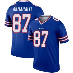 Youth Kelly Akharaiyi Buffalo Bills No.87 Legend Jersey - Royal