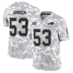 Youth Kendrick Green Buffalo Bills No.53 Limited 2024 Salute to Service Jersey - Arctic Camo