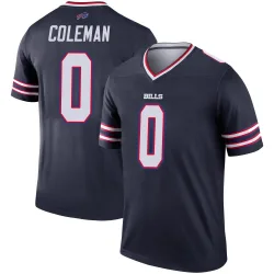 Youth Keon Coleman Buffalo Bills No.0 Legend Inverted Jersey - Navy