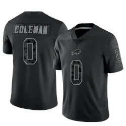Youth Keon Coleman Buffalo Bills No.0 Limited Reflective Jersey - Black