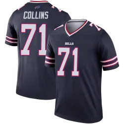 Youth La'el Collins Buffalo Bills No.71 Legend Inverted Jersey - Navy