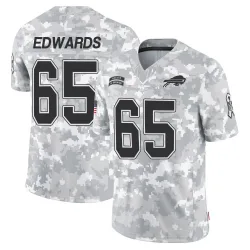 Youth Mike Edwards Buffalo Bills No.65 Limited 2024 Salute to Service Jersey - Arctic Camo