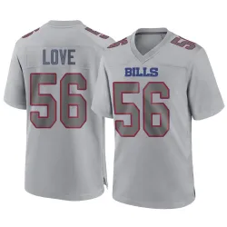 Youth Mike Love Buffalo Bills No.56 Game Atmosphere Fashion Jersey - Gray