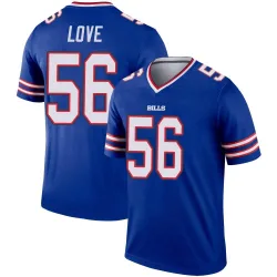 Youth Mike Love Buffalo Bills No.56 Legend Inverted Jersey - Royal