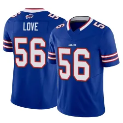 Youth Mike Love Buffalo Bills No.56 Limited Vapor F.U.S.E. Jersey - Royal