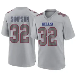 Youth O. J. Simpson Buffalo Bills No.32 Game Atmosphere Fashion Jersey - Gray