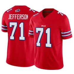 Youth Quinton Jefferson Buffalo Bills No.71 Limited Vapor F.U.S.E. Jersey - Red
