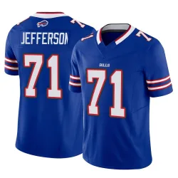 Youth Quinton Jefferson Buffalo Bills No.71 Limited Vapor F.U.S.E. Jersey - Royal