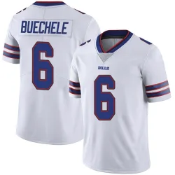 Youth Shane Buechele Buffalo Bills No.6 Limited Color Rush Vapor Untouchable Jersey - White