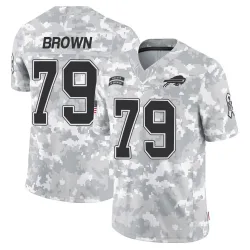 Youth Spencer Brown Buffalo Bills No.79 Limited 2024 Salute to Service Jersey - Arctic Camo