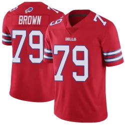 Youth Spencer Brown Buffalo Bills No.79 Limited Color Rush Vapor Untouchable Jersey - Red