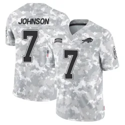 Youth Taron Johnson Buffalo Bills No.7 Limited 2024 Salute to Service Jersey - Arctic Camo