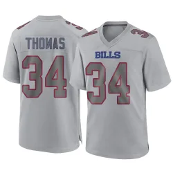 Youth Thurman Thomas Buffalo Bills No.34 Game Atmosphere Fashion Jersey - Gray