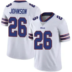 Youth Ty Johnson Buffalo Bills No.26 Limited Color Rush Vapor Untouchable Jersey - White