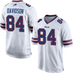 Youth Zach Davidson Buffalo Bills No.84 Game Jersey - White